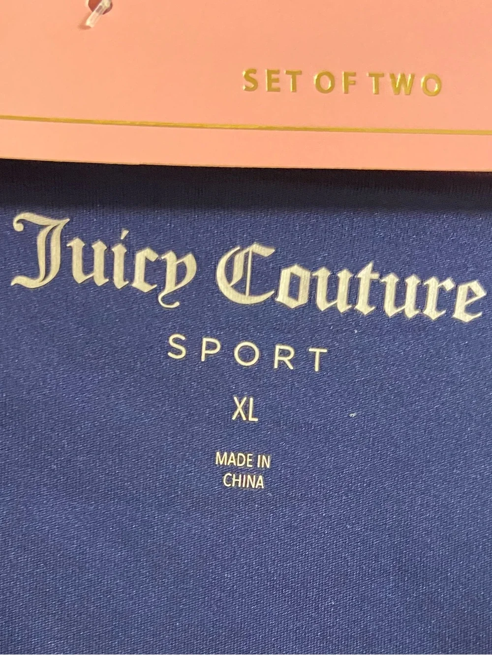 Juicy Couture Sport Pleated Tennis Skirt and Sports Bra Set Navy XL NWT